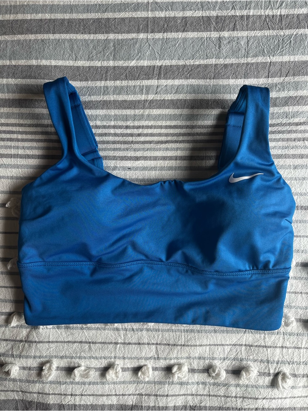 Nike Women’s Royal Blue Athletic Swim Top with Adjustable Straps Small
